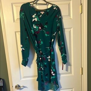 NWT! Green Floral Dress